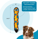 Outward Hound Durablez Snake Blue or Orange: Large 3 Squeakers, No Stuffing CHEAPER THAN CHEWY - Glad Dogs Nation | ALL Profits Donated