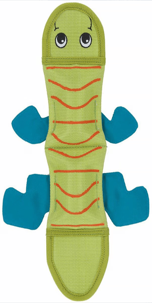 Outward Hound Fire Biterz Lizard Durable Fire Hose Dog Toy: 2 Squeakers - Glad Dogs Nation | ALL Profits Donated
