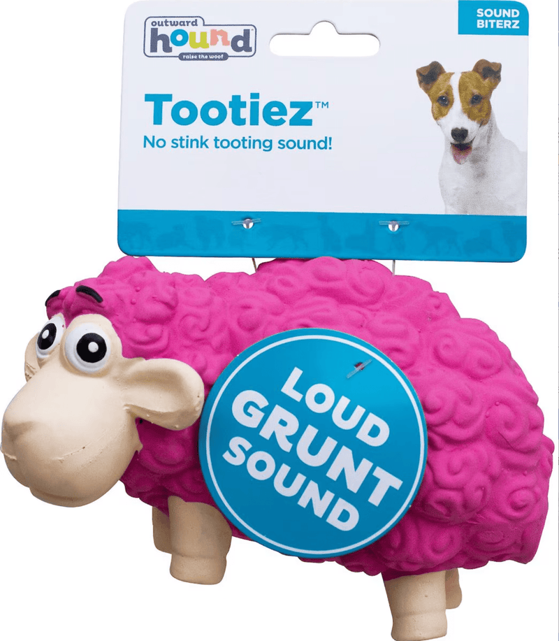 Outward Hound Tootiez Sheep Squeaky Grunting Stuffing - Free Natural Latex Dog Toy CHEAPER THAN CHEWY - Glad Dogs Nation | ALL Profits Donated