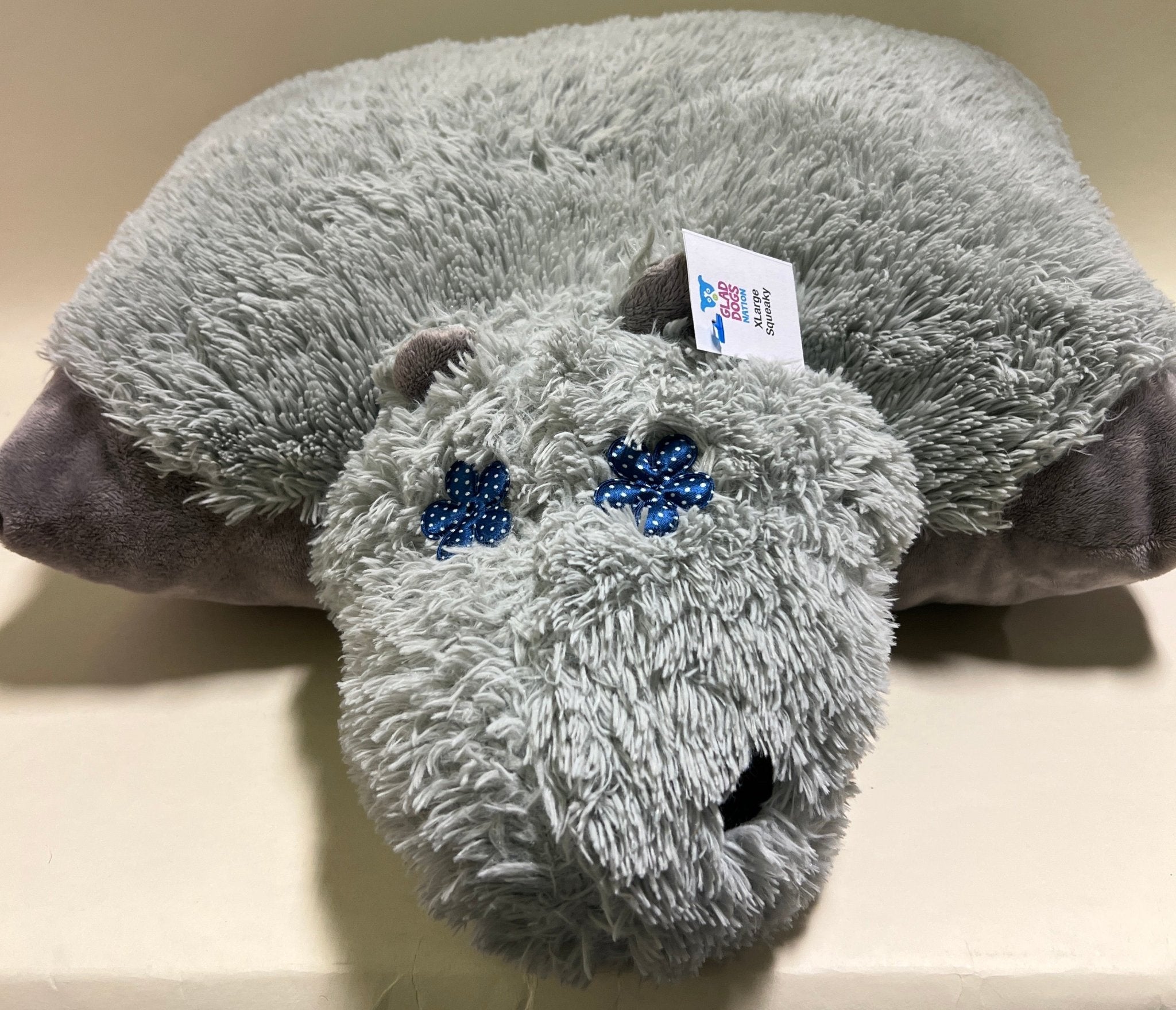 Pillow Pals Squeaky Stuffed Dog Toys: M, L & XL - Glad Dogs Nation | ALL Profits Donated