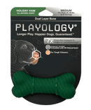 Playology Rubber Dual Layer Bone BPA - Free Scented Dog Toy: Ham & Prime Rib - Glad Dogs Nation | ALL Profits Donated