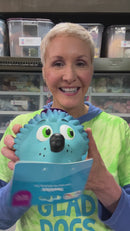 Outward Hound Tootiez Hedgehog Squeaky Grunting Stuffing-Free Natural Latex Dog Toy