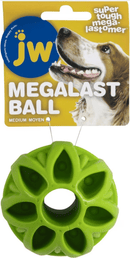 SAVE $2! JW Pets Megalast Ball Tough Toy, Vanilla Scent, 2 Sizes, Choose Your Color - Glad Dogs Nation | ALL Profits Donated