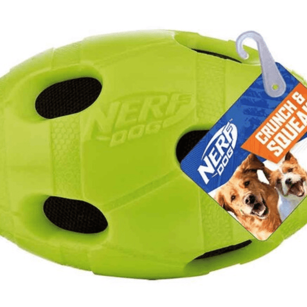 SAVE $5! Nerf Pet Nerf Dog Crunch & Squeak Football Dog Toy | CHEAPER