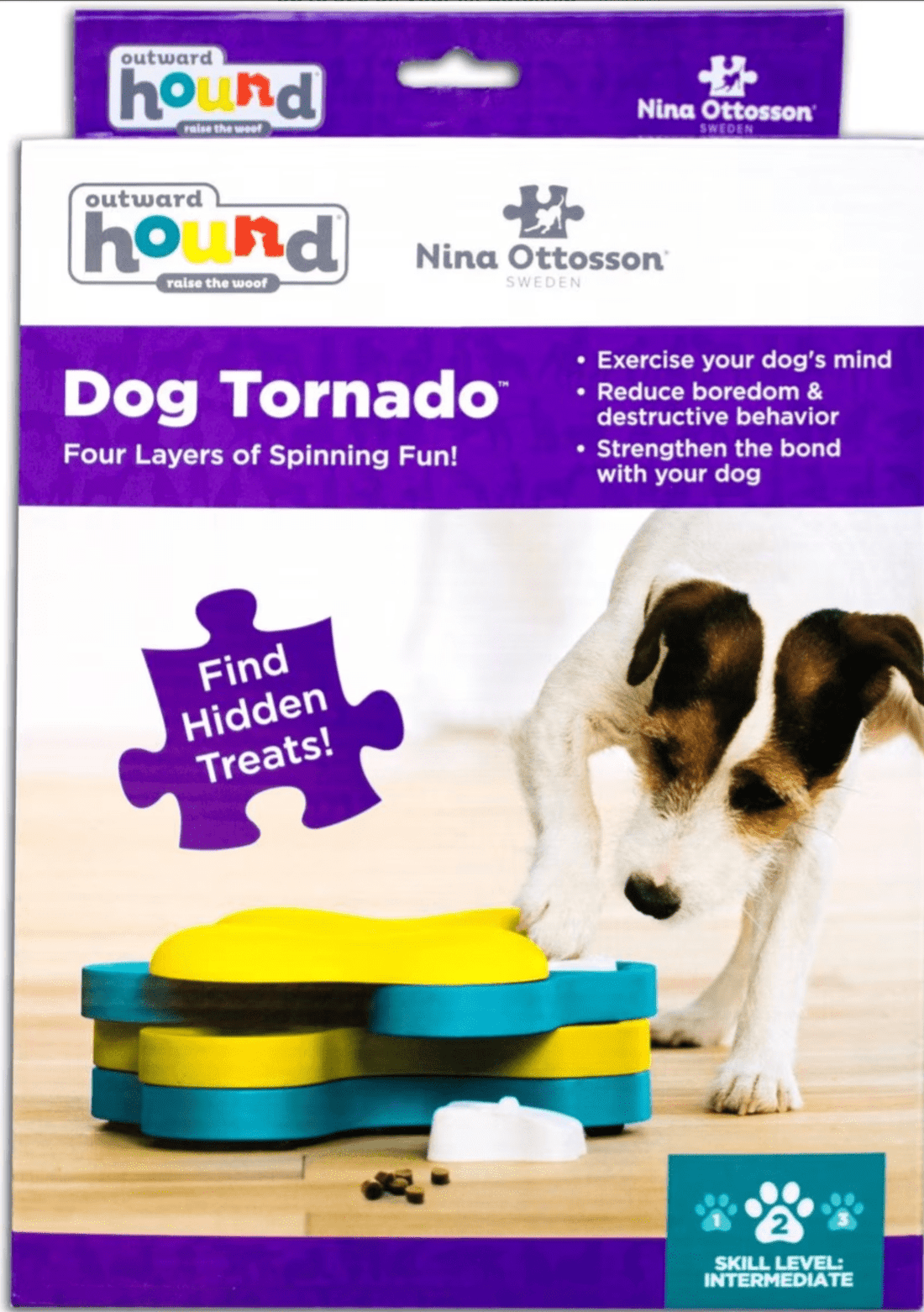 SAVE $5! Nina Ottosson by Outward Hound Tornado Puzzle Game Dog Toy |