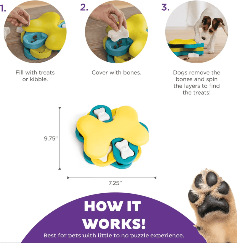 SAVE $5! Nina Ottosson by Outward Hound Tornado Puzzle Game Dog Toy | CHEAPER THAN CHEWY - Glad Dogs Nation | ALL Profits Donated