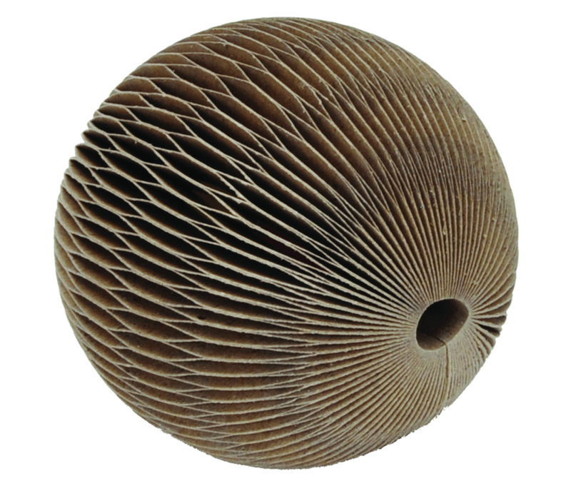 SAVE! Turbo 3" Corrugate Ball Cat Toy with Rattle / Made in USA - Glad Dogs Nation | ALL Profits Donated