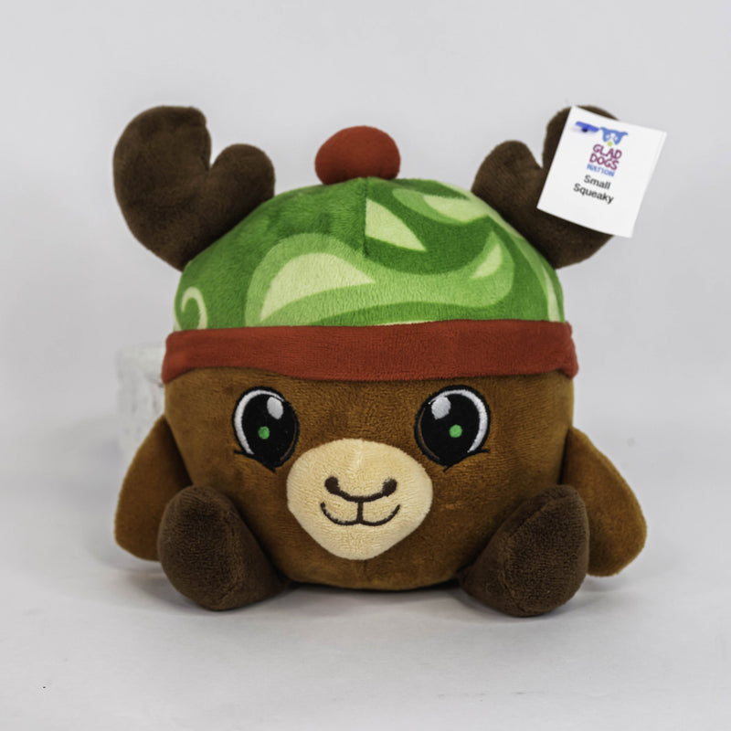 Small Stuffed & SQUEAKY Plush Holiday & Winter Dog Toys - Glad Dogs Nation | ALL Profits Donated