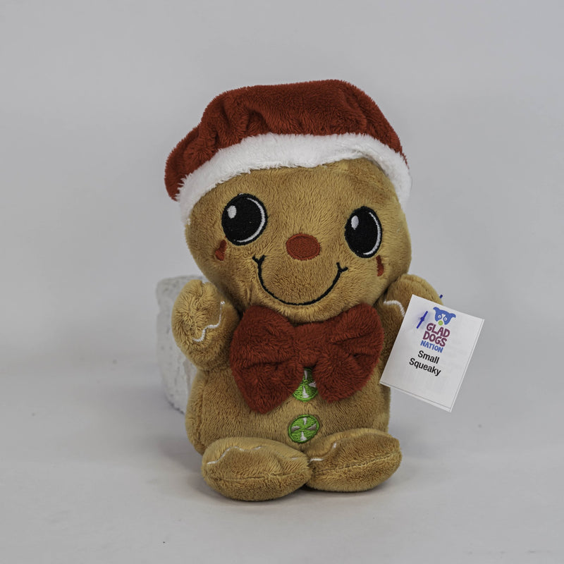 Small Stuffed & SQUEAKY Plush Holiday & Winter Dog Toys - Glad Dogs Nation | ALL Profits Donated