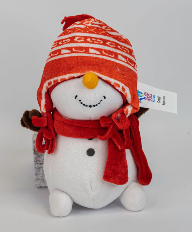 Small Stuffed & SQUEAKY Plush Holiday & Winter Dog Toys - Glad Dogs Nation | ALL Profits Donated