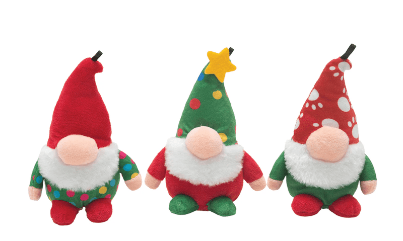 SnugArooz Baby Gnomies Holiday Squeak & Crinkle 6" Dog Toy: 3 Styles - Glad Dogs Nation | ALL Profits Donated