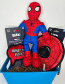 Spiderman Squeaking & Fetching Dog Toys Gift Basket for Dogs & Puppies - Glad Dogs Nation | ALL Profits Donated