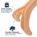 Tall Tails Peanut Butter Antler Chew for Dogs, Fillable: 3 Sizes - Glad Dogs Nation | ALL Profits Donated