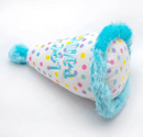 ThoozyPet Pawty Time Birthday Hat Blue Squeak & Crinkle Dog Toy, 7" - Glad Dogs Nation | ALL Profits Donated