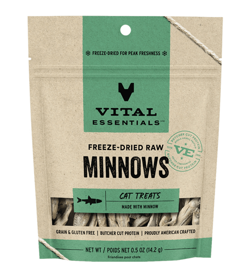 Vital Essentials Cat Freeze Dried Trout Minnows - Glad Dogs Nation | ALL Profits Donated