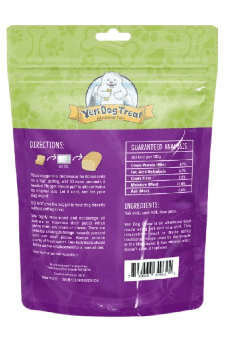 yak & yeti bags Yeti Dog Chew Yeti Yak Cheese Nuggets 3.5oz Bag