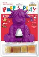 Yeti Dog Yak Cheese Chew Puff & Play Dog Chew Treat Dispenser: Hangry Yak Orange or Purple - Glad Dogs Nation | ALL Profits Donated