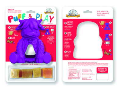 Yeti Dog Yak Cheese Chew Puff & Play Dog Chew Treat Dispenser: Hangry