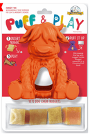 Yeti Dog Yak Cheese Chew Puff & Play Dog Chew Treat Dispenser: Hangry Yak Orange or Yellow - Glad Dogs Nation | ALL Profits Donated