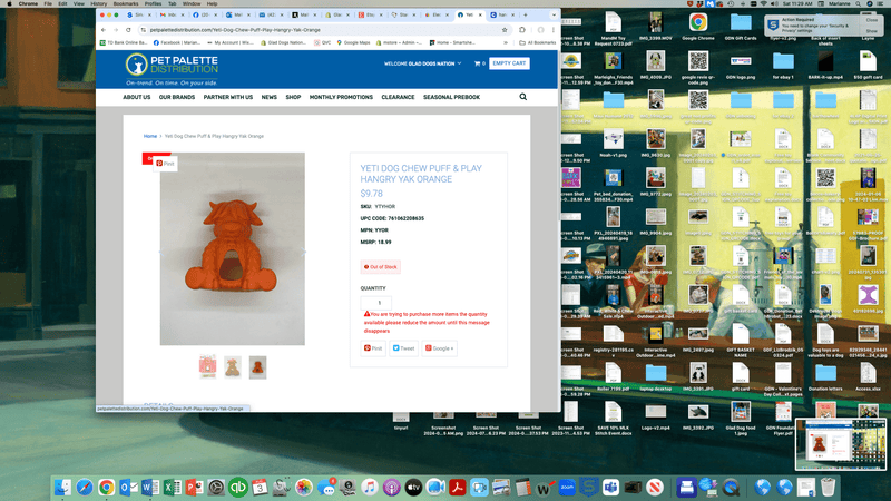 Yeti Dog Yak Cheese Chew Puff & Play Dog Chew Treat Dispenser: Hangry Yak Orange or Yellow - Glad Dogs Nation | ALL Profits Donated