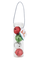 Zanies Holiday Jingle Ball Canisters with 4 Bell Toys - Glad Dogs Nation | ALL Profits Donated