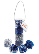 Zanies Silver & Blue Mylar Ball Canister 4Pk - Glad Dogs Nation | ALL Profits Donated
