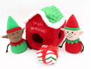 ZippyPaws Holiday Burrow™ Santa's Workshop Plush Dog Toy - Glad Dogs Nation | ALL Profits Donated