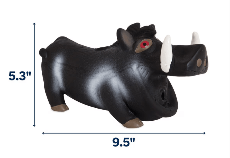 Zoobilee® Grunting Latex Warthog Dog Toy - Glad Dogs Nation | ALL Profits Donated