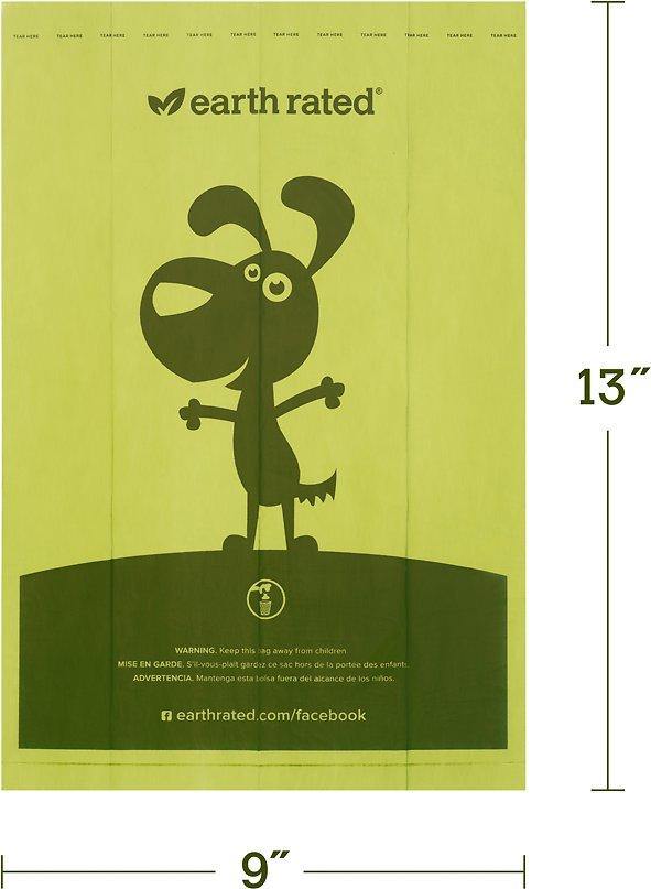 $1 OFF! Earth Rated Eco - Friendly Leak Proof Bags for Poo Pick - Up: 120 CHEAPER THAN CHEWY - Glad Dogs Nation | ALL Profits Donated