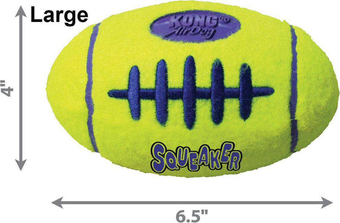Kong AirDog Squeaker Football Dog Toy: 3 Sizes