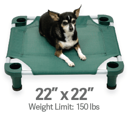 4Legs4Pets Elevated Dog Bed: 22"x22" - Glad Dogs Nation | ALL Profits Donated