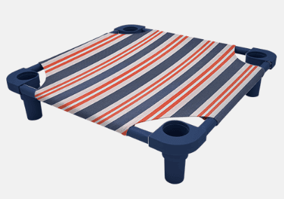$5 OFF! 4Legs4Pets Elevated Dog Bed: Red, White & Blue - Glad Dogs Nation | ALL Profits Donated