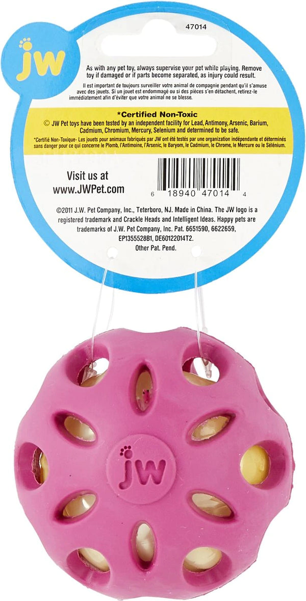 JW Pets Crackle Heads Crackle Ball 3 Sizes Choose Color