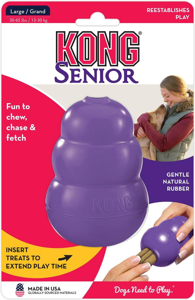 KONG Senior Medium Dog Toy Gentle Natural Rubber (7 To 16kg