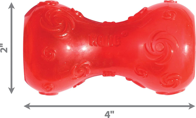 Kong Squeezz Squeak Dumbbell: 3 Sizes  CHEAPER THAN CHEWY!
