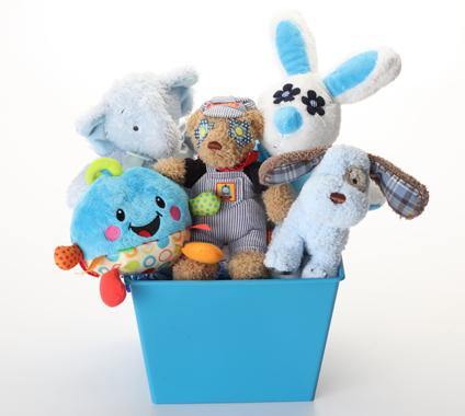 Boy-oh-Boy SQUEAKY Gift Basket for Dogs & Puppies: 3 Sizes - Glad Dogs Nation | www.GladDogsNation.com