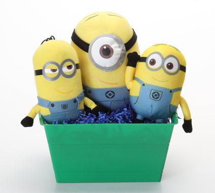 Minions Despicable Me SQUEAKY Dog Toys Gift Basket