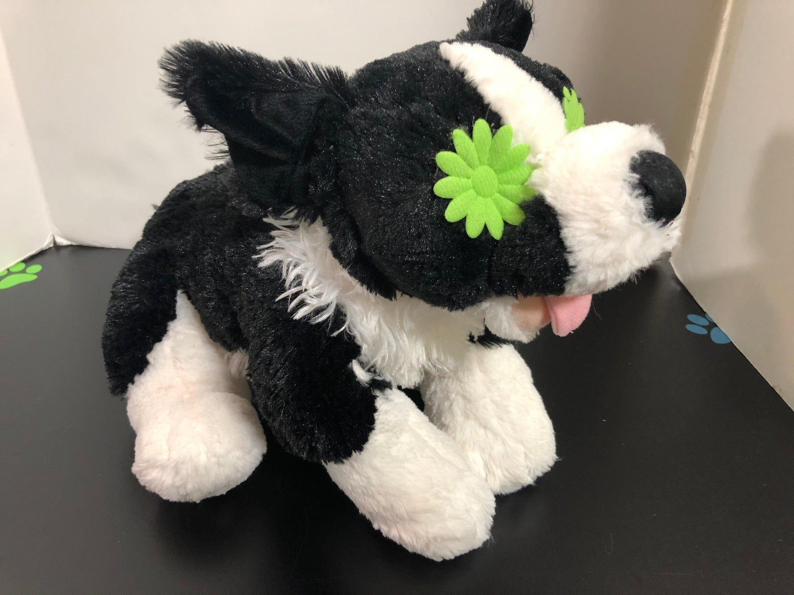 Mini Me Squeaky Breed Dog Toy: Black & White Mutts