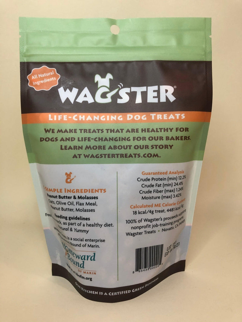 Wagster Healthy Dog Treats: Peanut Butter & Molasses - Glad Dogs Nation | ALL profits donated