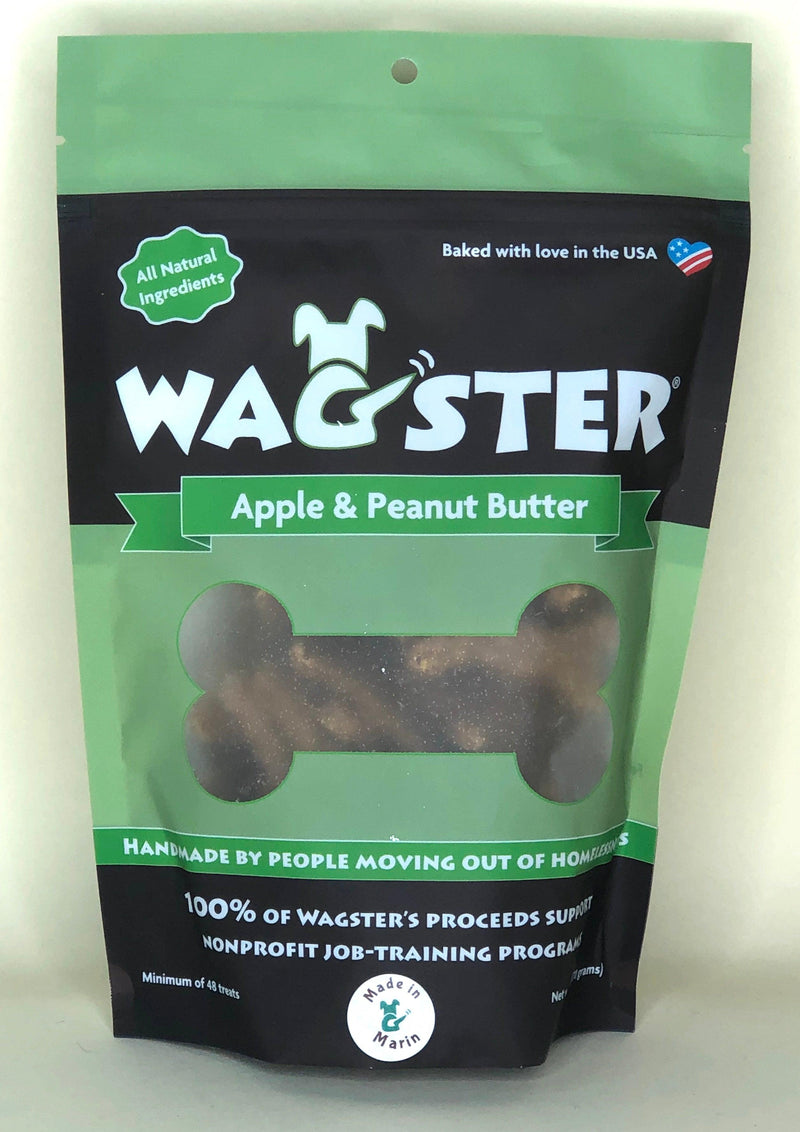 Wagster Healthy Dog Treats: Apple & Peanut Butter - Glad Dogs Nation | ALL profits donated