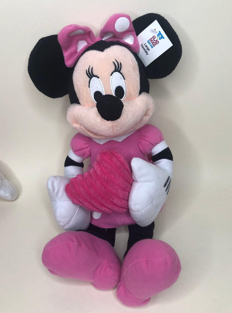 Minnie Mouse Stuffed Dog Toys: Squeak & NO Squeak, All Sizes