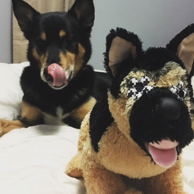 Mini Me Squeaky Breed Dog Toy: German Shepherd - Glad Dogs Nation | ALL profits donated