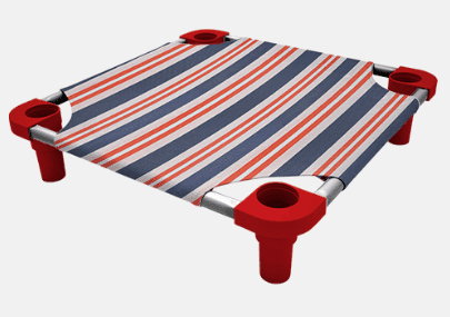 4Legs4Pets Elevated Dog Bed: Red, White & Blue - Glad Dogs Nation | ALL profits donated