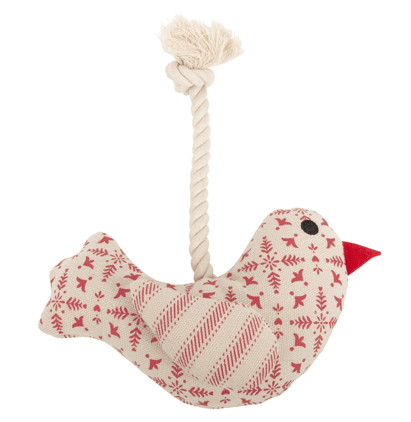 Harry Barker Vintage Squeaky Love Bird Dog Toy with Rope - Glad Dogs Nation | ALL profits donated