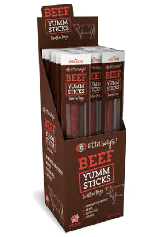 Etta Says Human-Grade Beef Yumm Sticks - Glad Dogs Nation | ALL profits donated