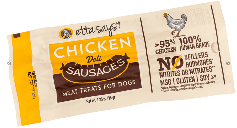 Etta Says! Chicken Deli Sausages Dog Treats - Glad Dogs Nation | ALL profits donated