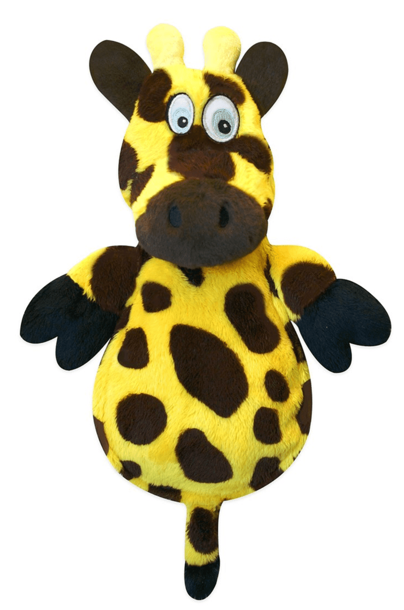 Silent squeak top dog toy