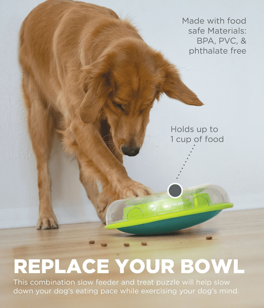 30% OFF! Wobble Slow Feeder Bowl Dog Game by Outward Hound