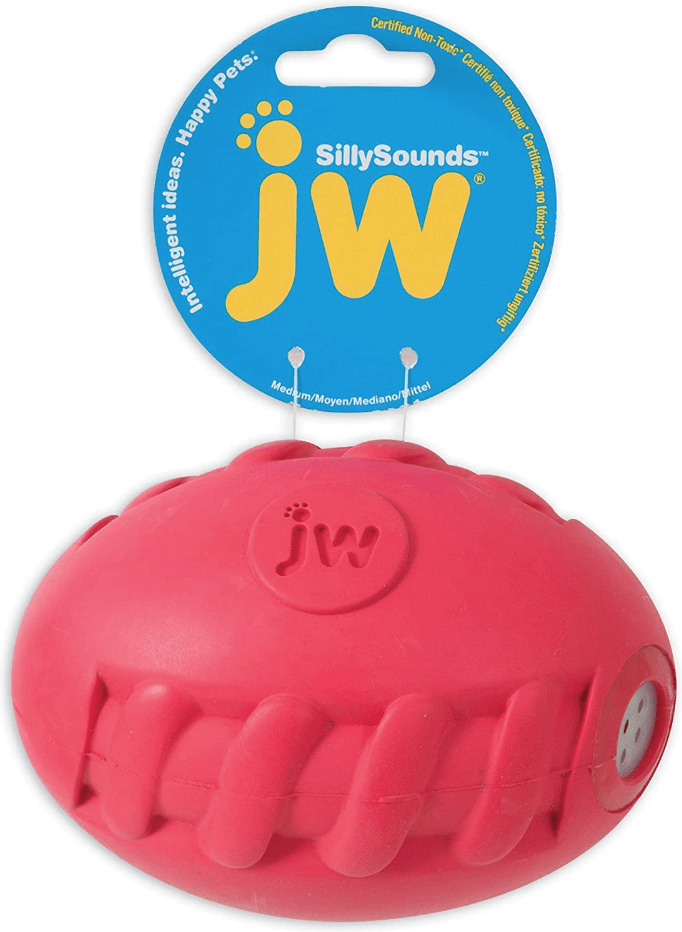 JW Pets SillySounds Spiral Football 6"