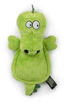HEAR DOGGY Silent Squeaker Chew Guard Flattie GATOR Dog Toy